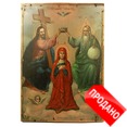 Купить икону в интернете: икона Коронование Пресвятой Богородицы, очень редкая икона. Россия, Слобода Борисовка, XIX век.